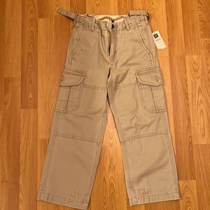 GAP Boys’ Flat-Front Cargo Chinos